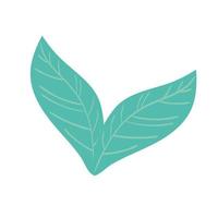 leaves nature decoration vector