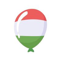 globo con bandera mexicana vector