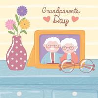 grandparents day celebration vector