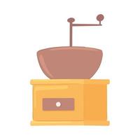 manual coffee grinder vector