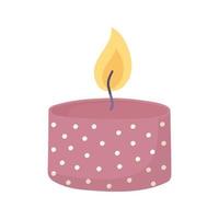 candle aroma light vector