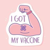 i got my vaccine vector
