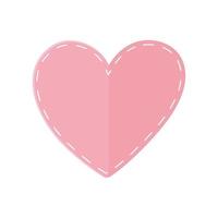 paper heart crafting vector