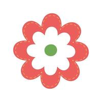colored flower decorative vector