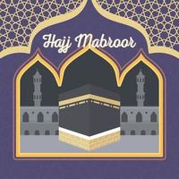 hajj mabrour islámico vector