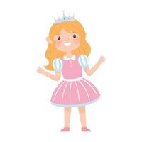 girl in princess costume vector