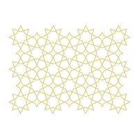 abstract star gold ornament vector