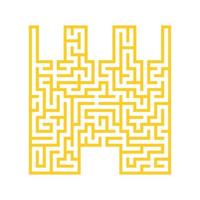 Abstract labyrinth. Game for kids. Puzzle for children. Maze conundrum. Vector illustration.