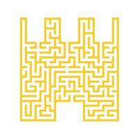 Abstract labyrinth. Game for kids. Puzzle for children. Maze conundrum. Vector illustration.