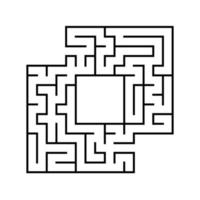 Abstact labyrinth. Game for kids. Puzzle for children. Maze conundrum. Vector illustration