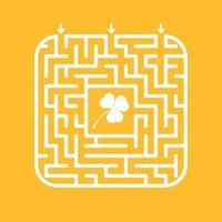 Abstact labyrinth. Game for kids. Puzzle for children. Maze conundrum. Color vector illustration.