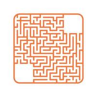 Abstact labyrinth. Game for kids. Puzzle for children. Maze conundrum. Color vector illustration.