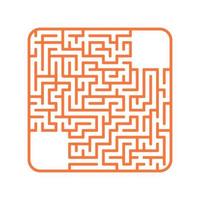 Abstact labyrinth. Game for kids. Puzzle for children. Maze conundrum. Color vector illustration.