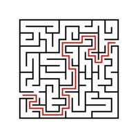 Absrtact labyrinth. Game for kids. Puzzle for children. Maze conundrum. Vector illustration