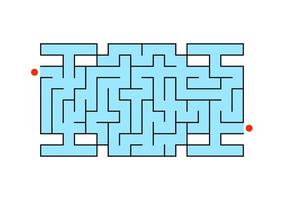 Abstact labyrinth. Game for kids. Puzzle for children. Maze conundrum. Color vector illustration.