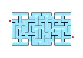 Abstact labyrinth. Game for kids. Puzzle for children. Maze conundrum. Color vector illustration.