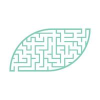 Abstact labyrinth. Game for kids. Puzzle for children. Maze conundrum. Color vector illustration.