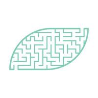 Abstact labyrinth. Game for kids. Puzzle for children. Maze conundrum. Color vector illustration.