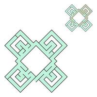 Abstact labyrinth. Game for kids. Puzzle for children. Maze conundrum. Color vector illustration.