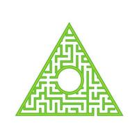 Abstact labyrinth. Game for kids. Puzzle for children. Maze conundrum. Color vector illustration.