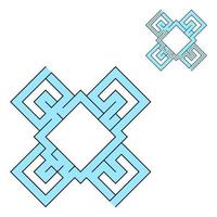 Abstact labyrinth. Game for kids. Puzzle for children. Maze conundrum. Color vector illustration.