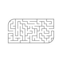 Abstact labyrinth. Game for kids. Puzzle for children. Maze conundrum. Vector illustration.