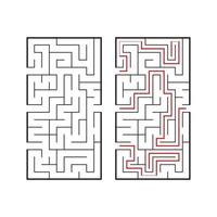 Abstact labyrinth. Game for kids. Puzzle for children. Maze conundrum. Vector illustration