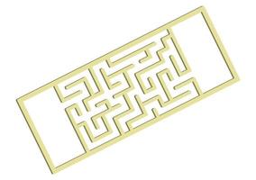 Abstact labyrinth. Game for kids. Puzzle for children. Maze conundrum. Color vector illustration.