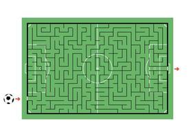 Abstact labyrinth. Game for kids. Puzzle for children. Maze conundrum. Color vector illustration.