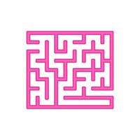 Abstact labyrinth. Game for kids. Puzzle for children. Maze conundrum. Color vector illustration.