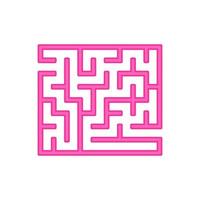 Abstact labyrinth. Game for kids. Puzzle for children. Maze conundrum. Color vector illustration.