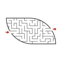 Abstact labyrinth. Game for kids. Puzzle for children. Maze conundrum. Vector illustration.