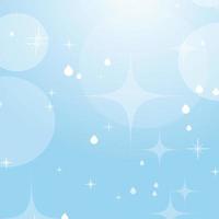 Light blue abstract background with stars and bokeh. Beautiful sky. Simple flat vector illustration.