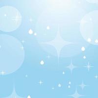 Light blue abstract background with stars and bokeh. Beautiful sky. Simple flat vector illustration.