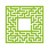 Abstract maze. Game for kids. Puzzle for children. Cartoon style. Labyrinth conundrum. Color vector illustration. The development of logical and spatial thinking.