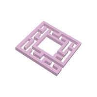 Abstact labyrinth. Game for kids. Puzzle for children. Maze conundrum. Color vector illustration.