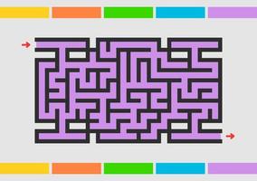 Abstact labyrinth. Game for kids. Puzzle for children. Maze conundrum. Color vector illustration.