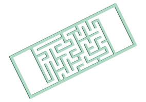 Abstact labyrinth. Game for kids. Puzzle for children. Maze conundrum. Color vector illustration.