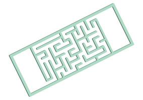 Abstact labyrinth. Game for kids. Puzzle for children. Maze conundrum. Color vector illustration.