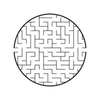 Abstract labyrinth. Game for kids. Puzzle for children. Maze conundrum. Vector illustration.