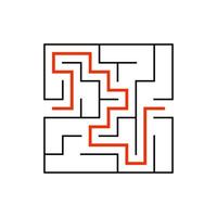 Abstract labyrinth. Game for kids. Puzzle for children. Maze conundrum. Vector illustration.