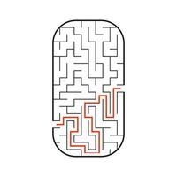 Abstact labyrinth. Game for kids. Puzzle for children. Maze conundrum. Vector illustration