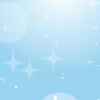 Light blue abstract background with stars and bokeh. Beautiful sky. Simple flat vector illustration.