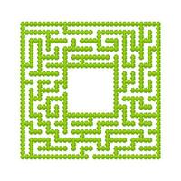 Abstract maze. Game for kids. Puzzle for children. Cartoon style. Labyrinth conundrum. Color vector illustration. The development of logical and spatial thinking.