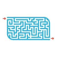 Abstact labyrinth. Game for kids. Puzzle for children. Maze conundrum. Color vector illustration.