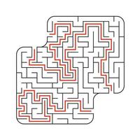 Abstact labyrinth. Game for kids. Puzzle for children. Maze conundrum. Vector illustration