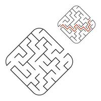 Abstact labyrinth. Game for kids. Puzzle for children. Maze conundrum. Vector illustration