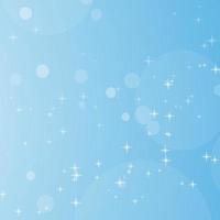 Color abstract background of blue sky with bokeh and stars. Simple flat vector illustration.