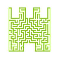 Abstract labyrinth. Game for kids. Puzzle for children. Maze conundrum. Vector illustration.