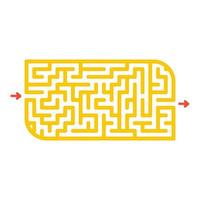 Abstact labyrinth. Game for kids. Puzzle for children. Maze conundrum. Color vector illustration.